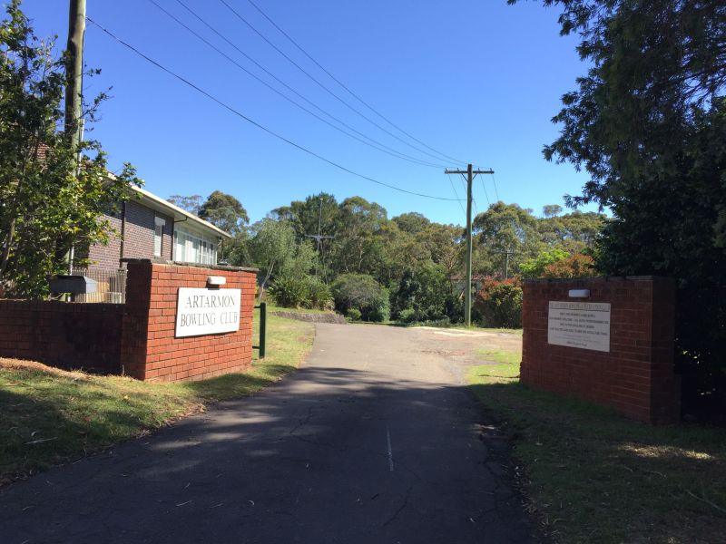 Entry to former bowling club