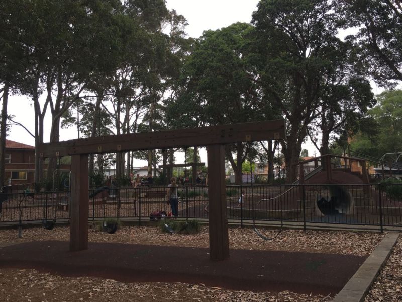 Second Set Of Quad Swings Outside Of The Fenced Area